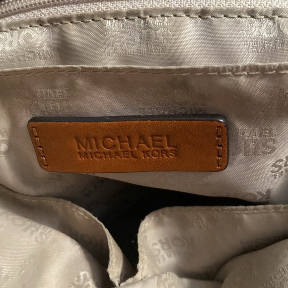 Michael Kors Dark Blue and Tan Tote - Picture 4 of 5